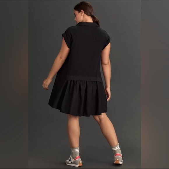 Anthropologie Daily Practice Offside Mini Dress Black Womens XL New - Picture 2 of 9